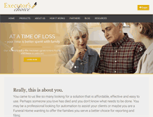 Tablet Screenshot of executorschoice.com